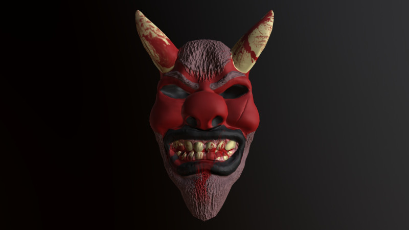 Horror Mask v5 Modelo 3D .c4d .max .obj .3ds .fbx .stl .blend 
