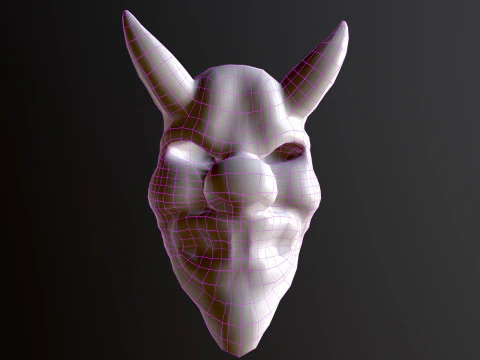 Horror Mask v5 3D Model