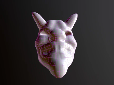 Horror Mask v5 3D Model
