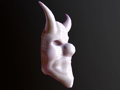 Horror Mask v5 3D Model