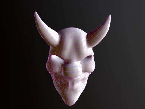 Horror Mask v5 3D Model