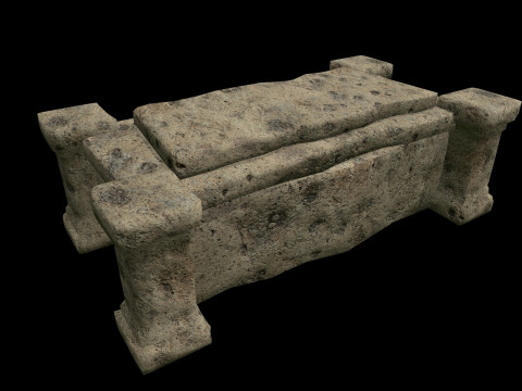 Coffin Medieval 3D Model