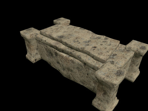 Coffin Medieval 3D Model