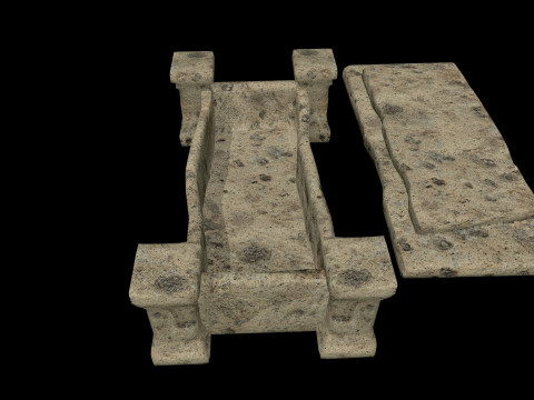 Coffin Medieval 3D Model