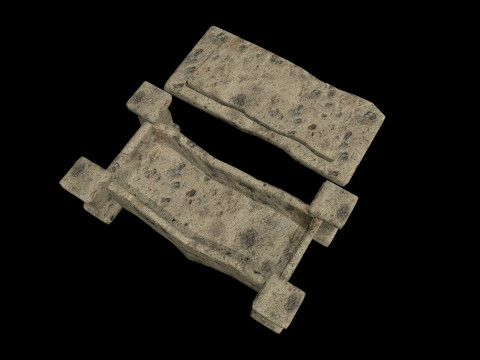 Coffin Medieval 3D Model
