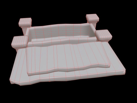 Coffin Medieval 3D Model