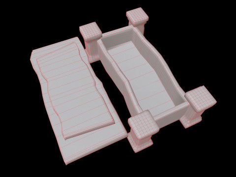 Coffin Medieval 3D Model