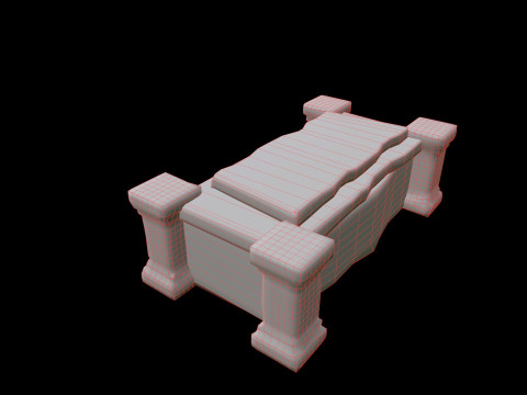 Coffin Medieval 3D Model