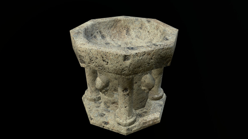 Sink Medieval 3D Model .c4d .max .obj .3ds .fbx .stl .blend 