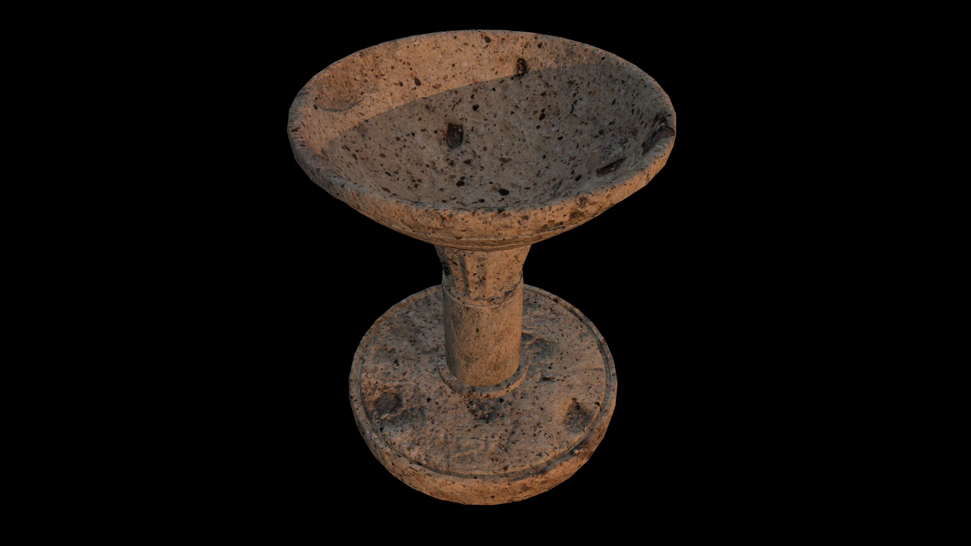 Braciere in Pietra Medievale Modello 3D .c4d .max .obj .3ds .fbx .stl .blend 