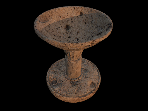BrazierStoneMedieval Model 3D