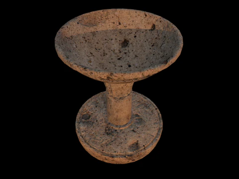 Braciere in Pietra Medievale Modello 3D