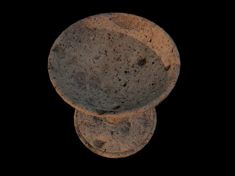 Braciere in Pietra Medievale Modello 3D