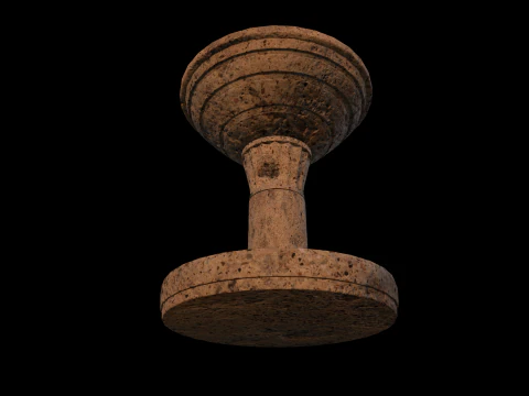 Braciere in Pietra Medievale Modello 3D