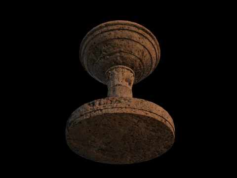 Braciere in Pietra Medievale Modello 3D