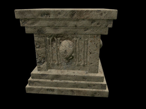 Pedestal Stone Medieval 3D 모델