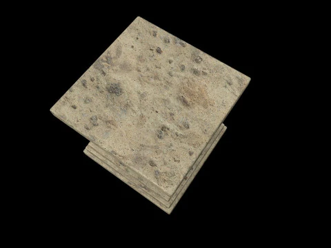 Pedestal Stone Medieval 3D Model