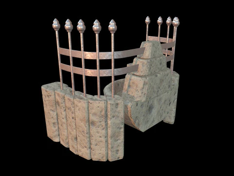 Fountain Medieval 3D Model