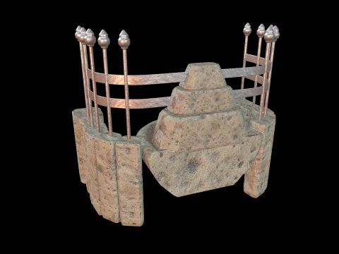 Fountain Medieval 3D Model