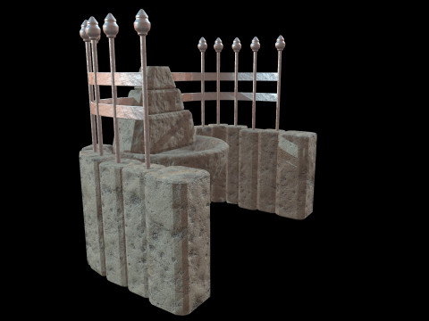 Fountain Medieval 3D 모델