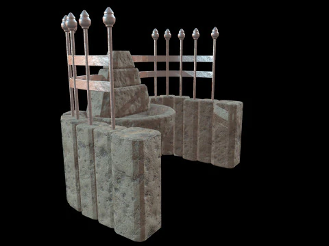 Fountain Medieval 3D Model
