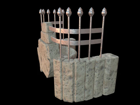 Fountain Medieval 3D Model