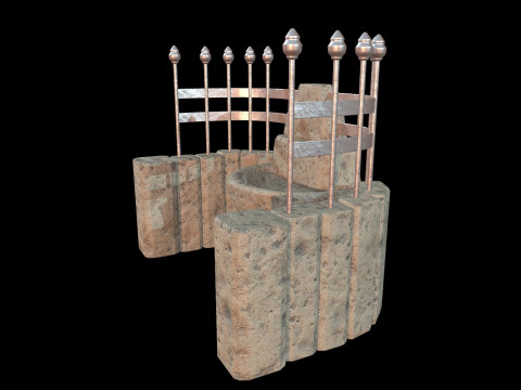 Fountain Medieval 3D 모델
