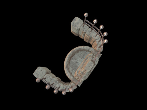 Fountain Medieval 3D 모델
