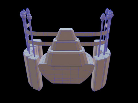 Fountain Medieval 3D 모델