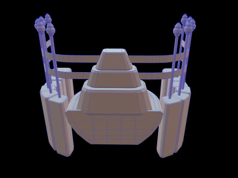 Fountain Medieval 3D Model