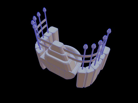Fountain Medieval 3D Model