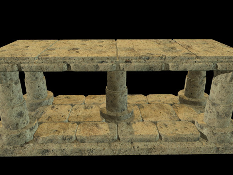 Table Medieval 3D 모델