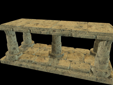 Table Medieval 3D Модель