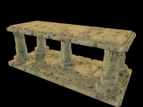 Table Medieval 3D Model