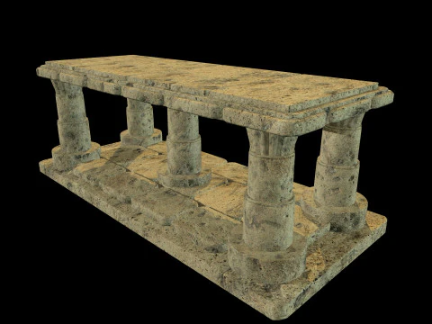 Table Medieval 3D Model
