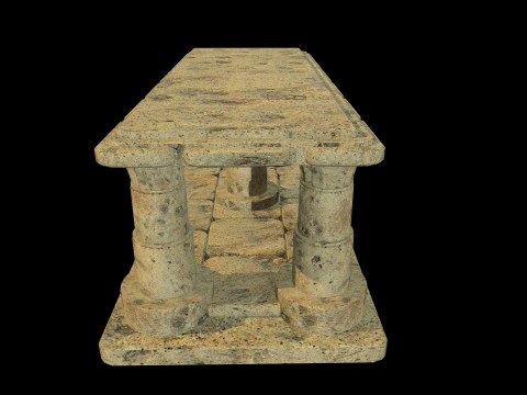 Table Medieval 3D Model