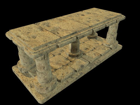 Table Medieval 3D Модель