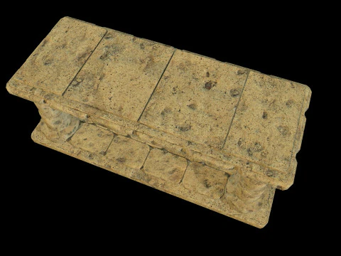 Table Medieval 3D Model