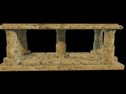 Table Medieval 3D Model