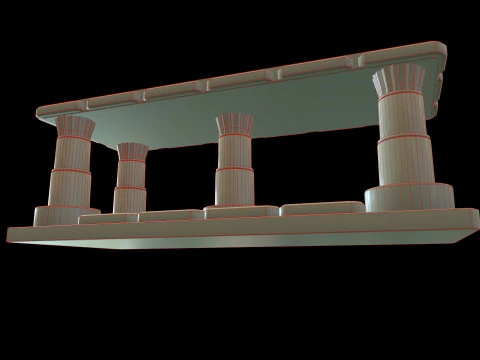 Table Medieval 3D Model