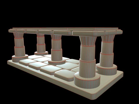 Table Medieval 3D Model