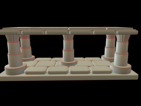 Table Medieval 3D Model