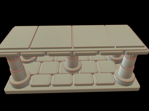Table Medieval 3D Модель