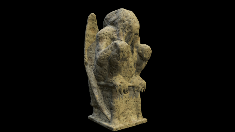 Statue Stone Medieval 3D Модель .c4d .max .obj .3ds .fbx .stl .blend 