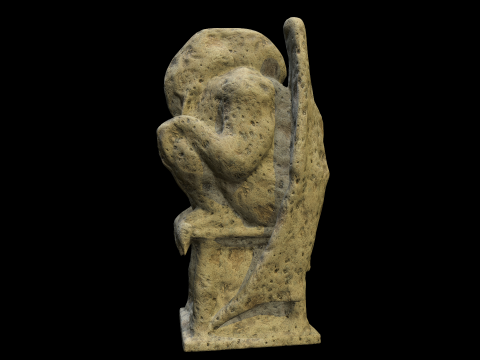 Statue Stone Medieval 3D Модель