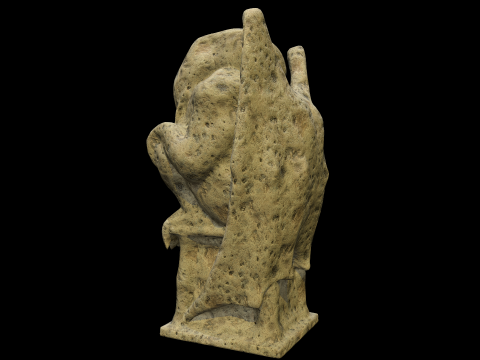 Statue Stone Medieval 3D Модель