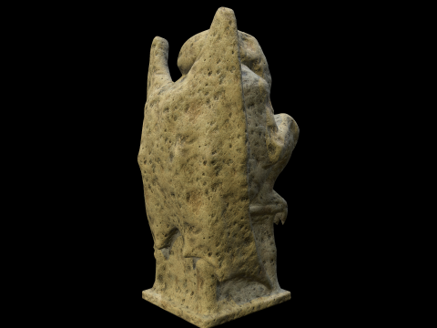 Statue Stone Medieval 3D Модель
