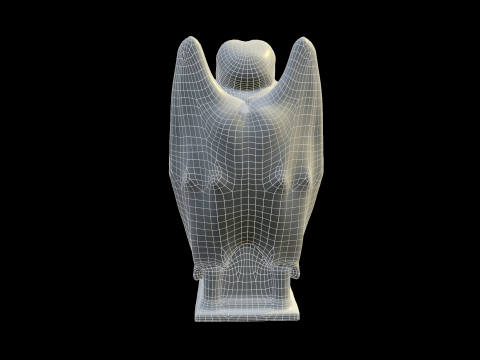Statue Stone Medieval 3D Модель