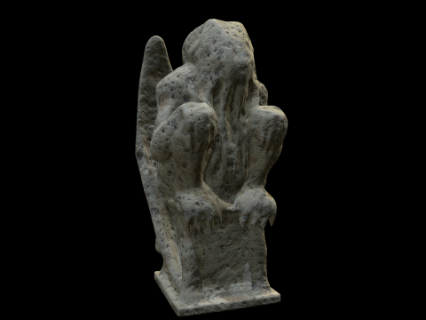 Statue Stone Medieval 3D Модель