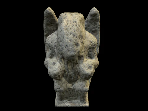Statue Stone Medieval 3D Model